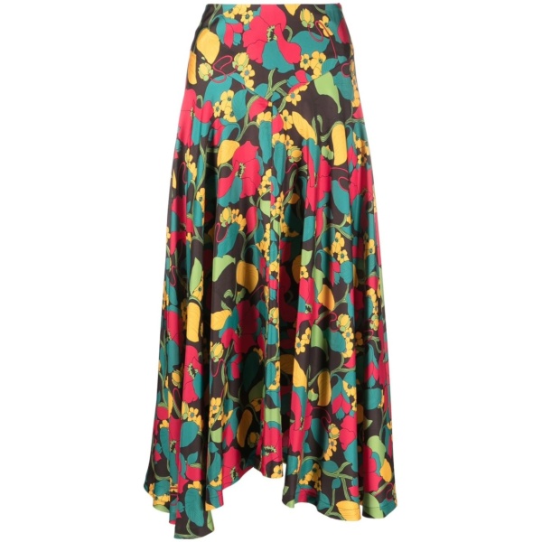 Milano asymmetric skirt