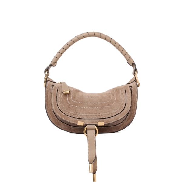 mini Marcie topstitch detail handle tote bag