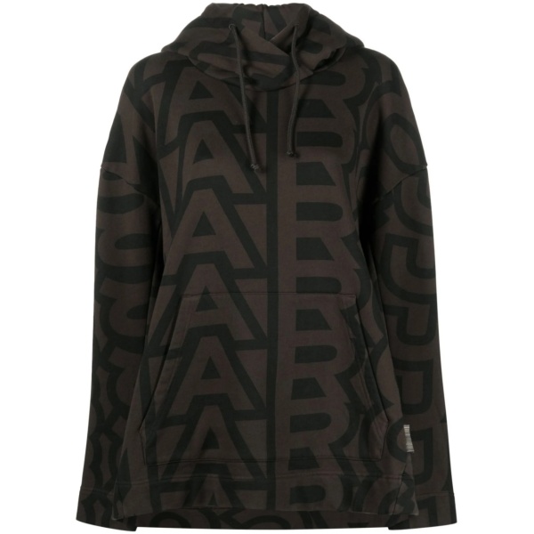 Monogram Oversized drawstring hoodie