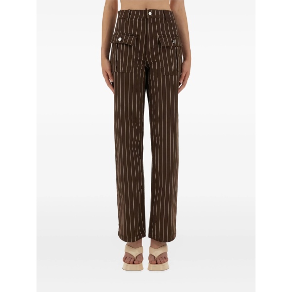 Nickie striped-pattern trousers