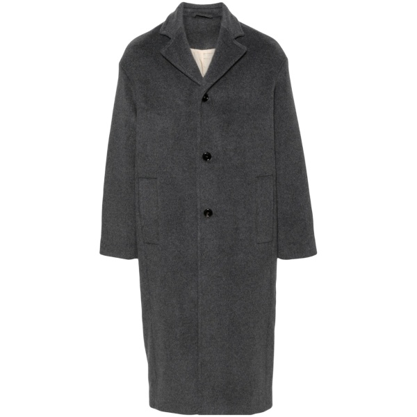 notched-lapels single-breasted coat
