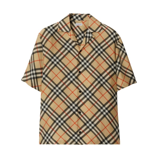 Nova check silk shirt