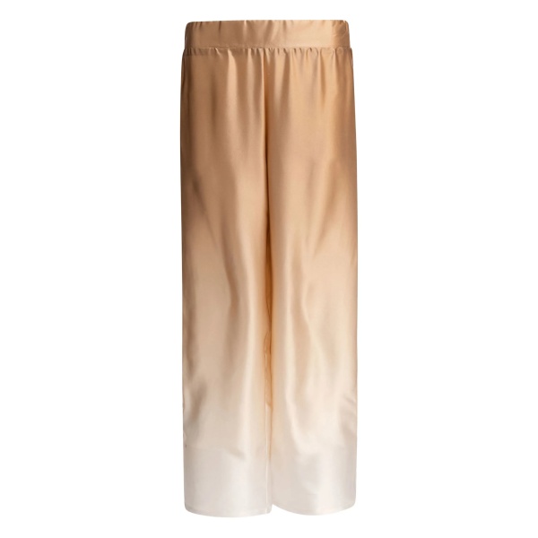 ombré-effect silk trousers
