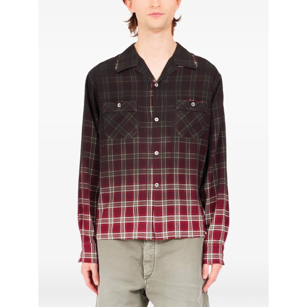 ombre plaid shirt