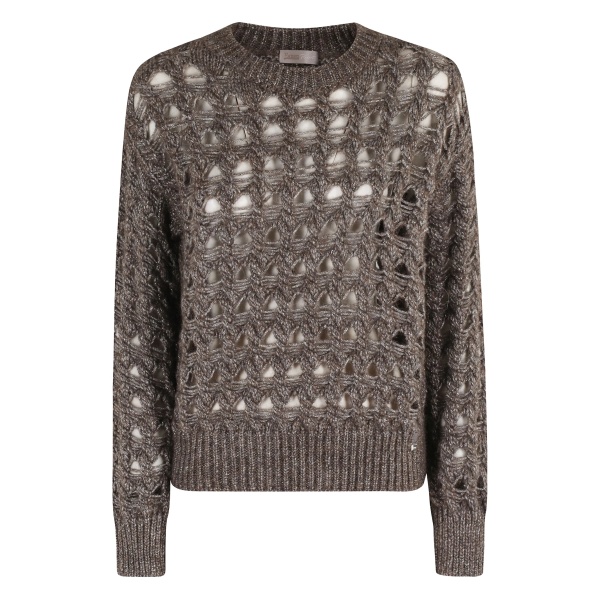 open-knit sweater