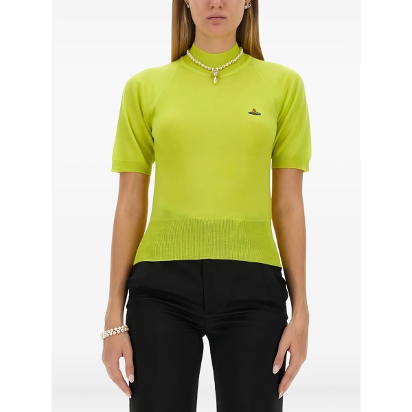 Orb-embroidered top
