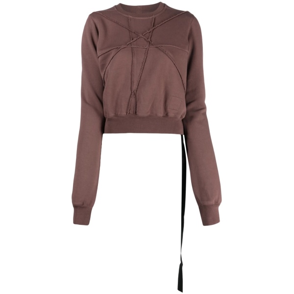 organic cotton cropped sweatshirt
