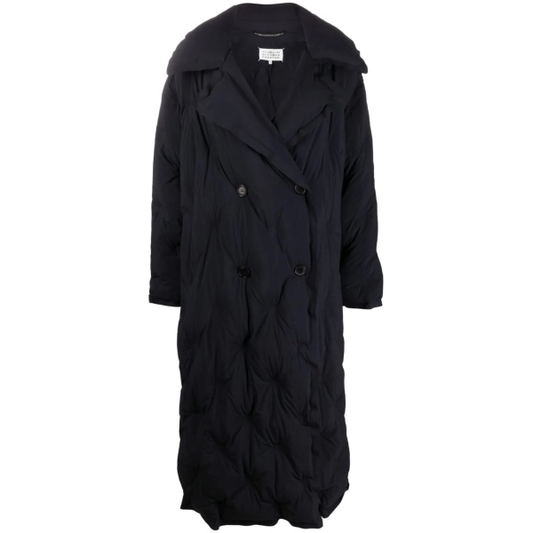padded double-breasted coat
