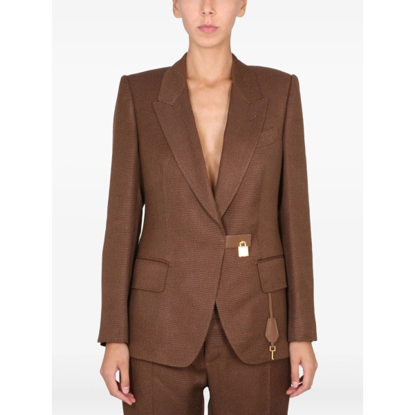 padlock-detail blazer