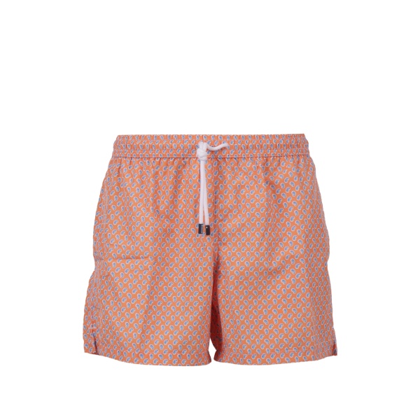 paisley-pattern swim shorts