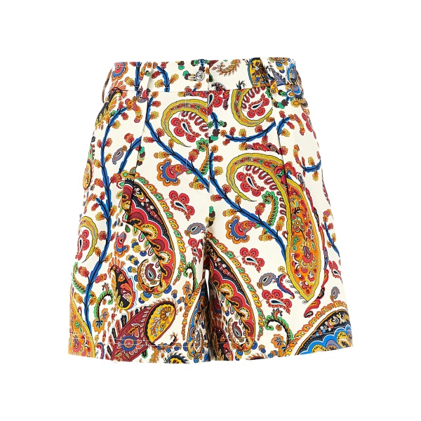 paisley print shorts