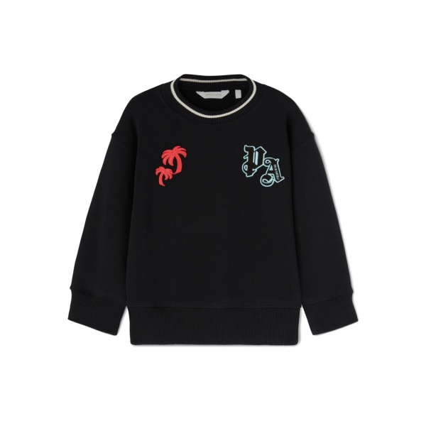 palms-logo appliqué knit sweater