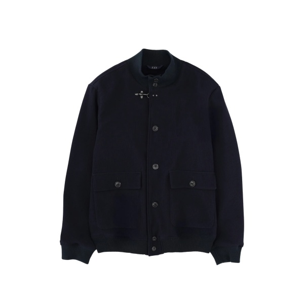 patch pocket wool jacket
