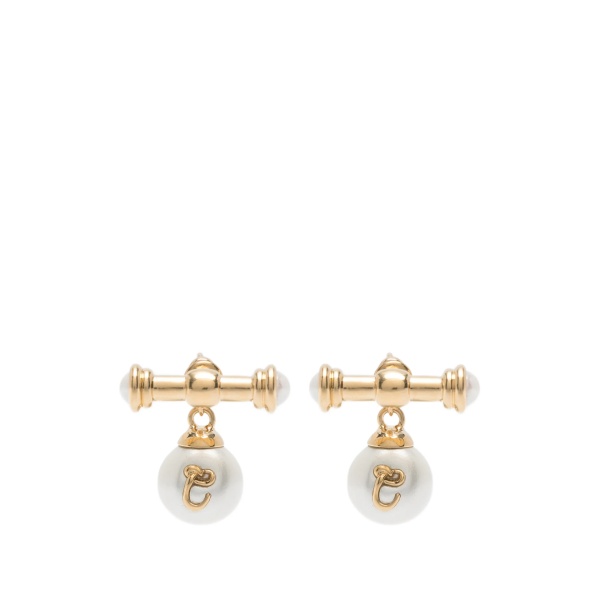 pearl-detail earrings
