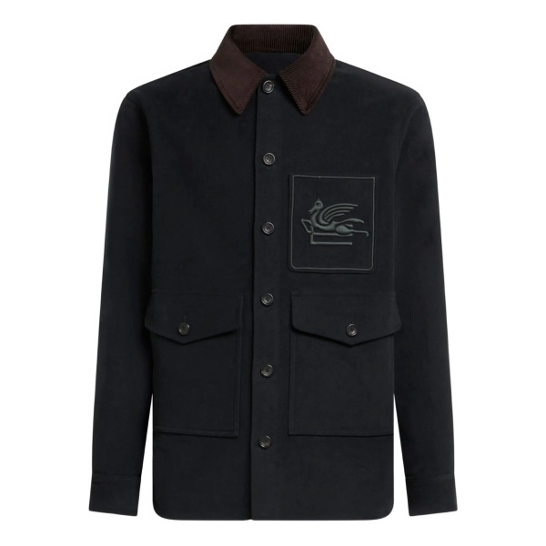 Pegaso corduroy-collar jacket