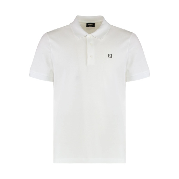 piqué-weave cotton polo shirt