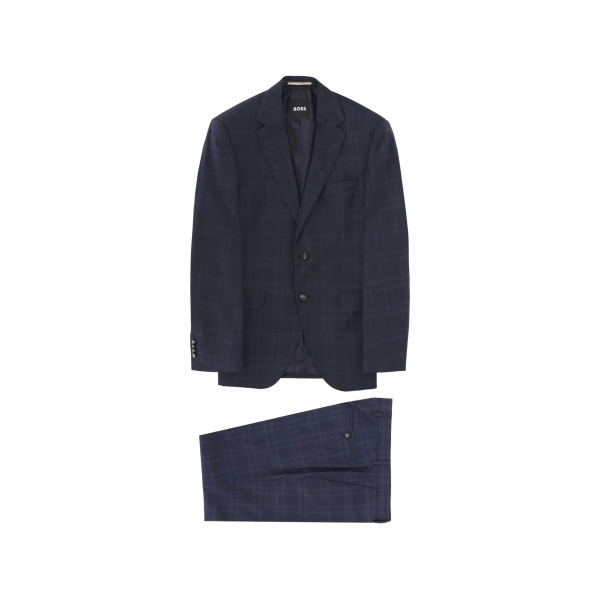 plaid-pattern suit