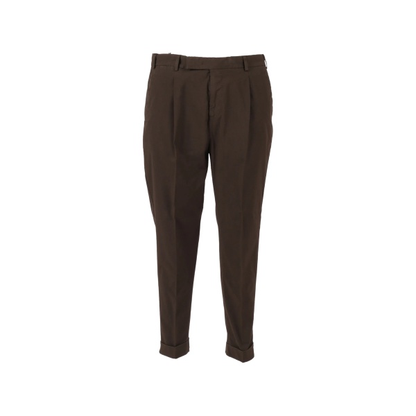 pleat-flap trousers