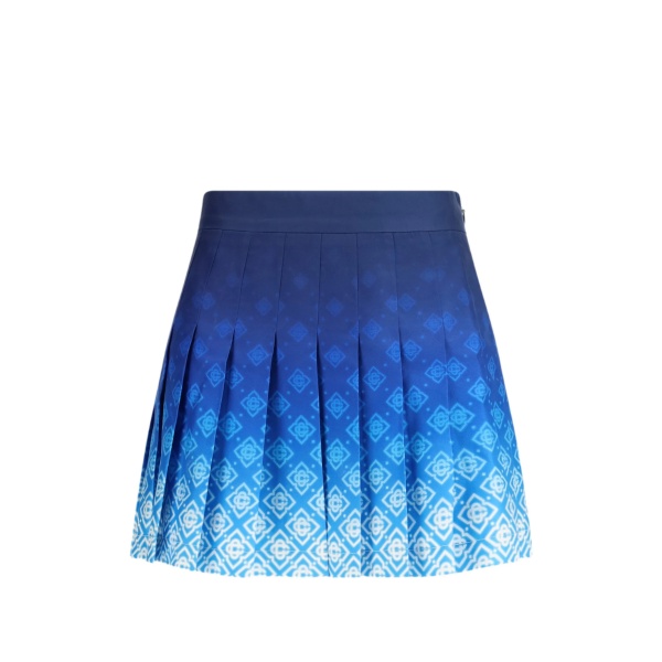 pleated mini skirt