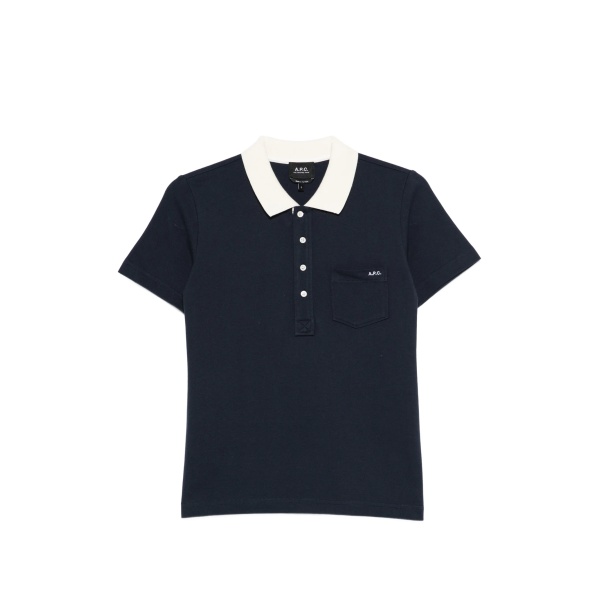pocket collared polo shirt