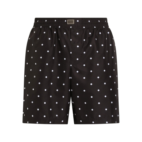 polka dot swim shorts