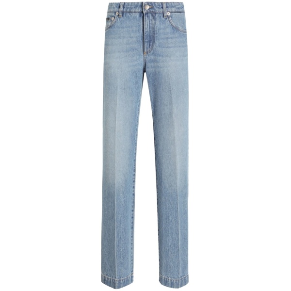 pressed-crease jeans