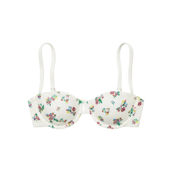 printed underwire bikini top