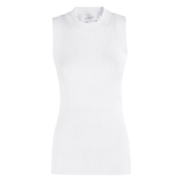ribbed sleeveless tank top