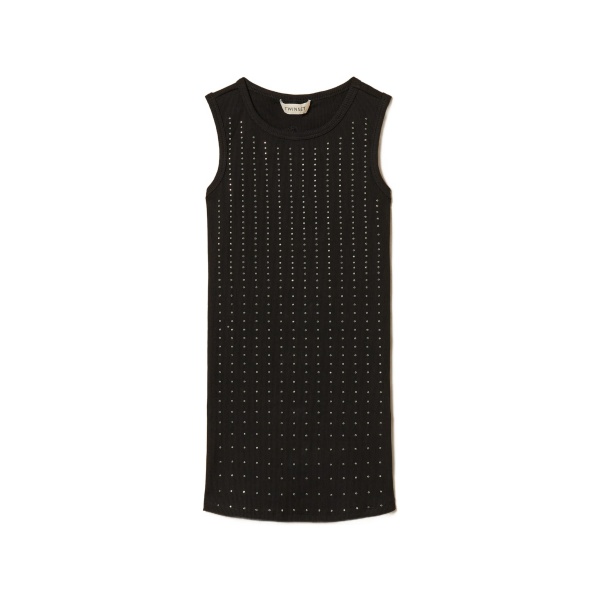 ribbed studded dress
