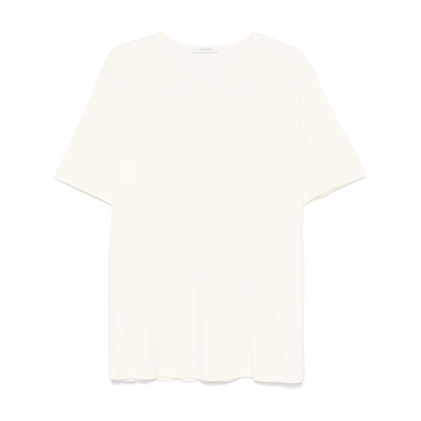 ribbed U-neck T-shirt