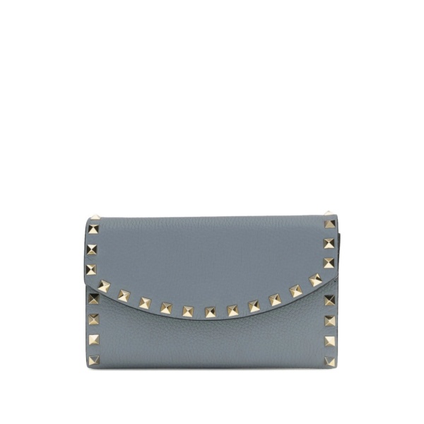 Rockstud leather shoulder bag