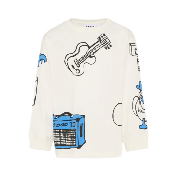 Rube long-sleeve graphic-print T-shirt