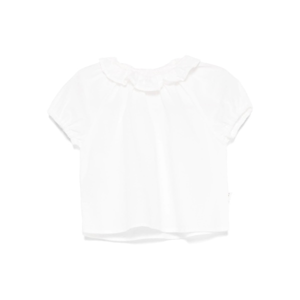 ruffle-collar blouse