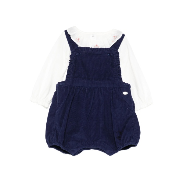 ruffled corduroy babygrow