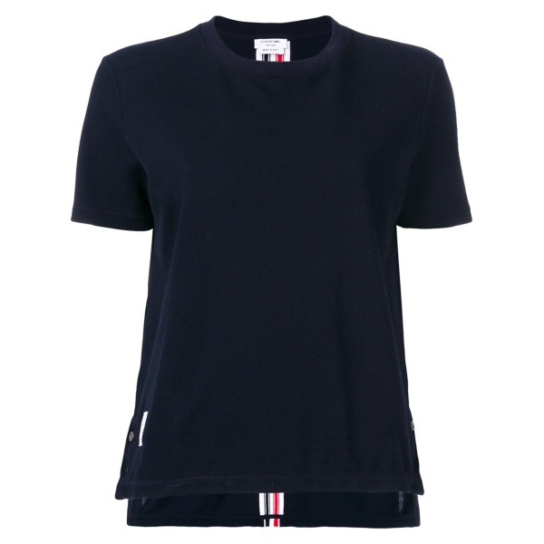 RWB stripe relaxed piqué T-shirt