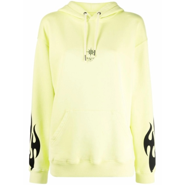Sacred Heart print drawstring hoodie