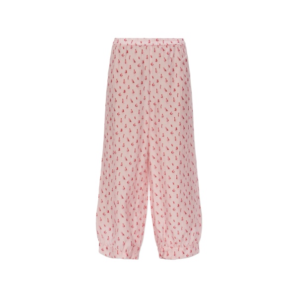 sailboat print trousers