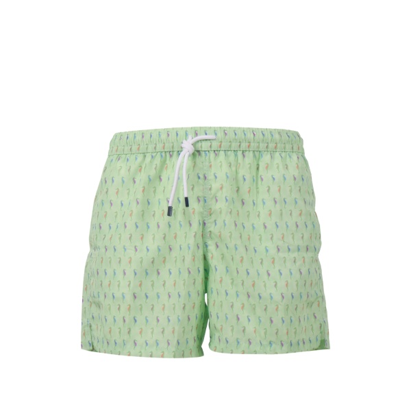 seahorse print swim trousers