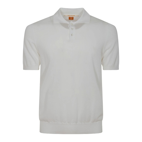short-sleeve buttoned polo shirt