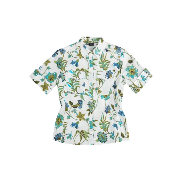 short-sleeve floral shirt