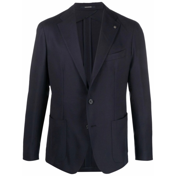 single-breasted virgin-wool blazer