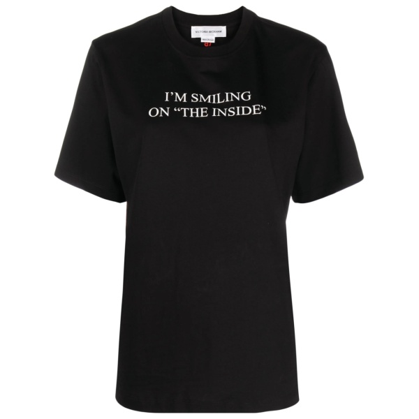 slogan-print organic cotton T-shirt