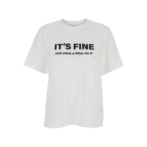 slogan-print T-shirt