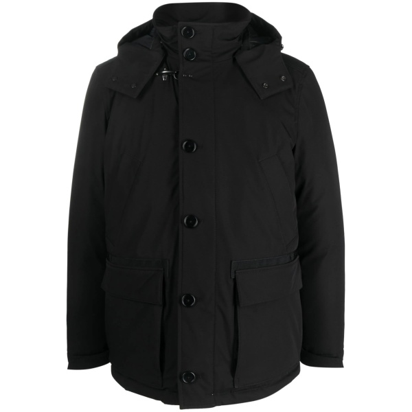 slouch-hood padded jacket
