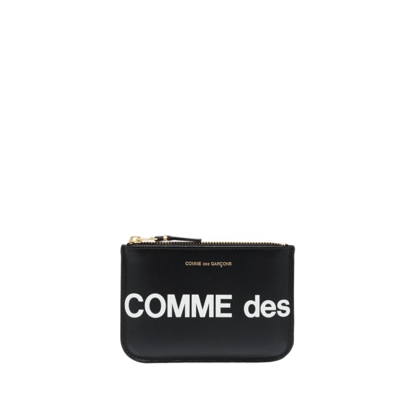 small logo-print pouch