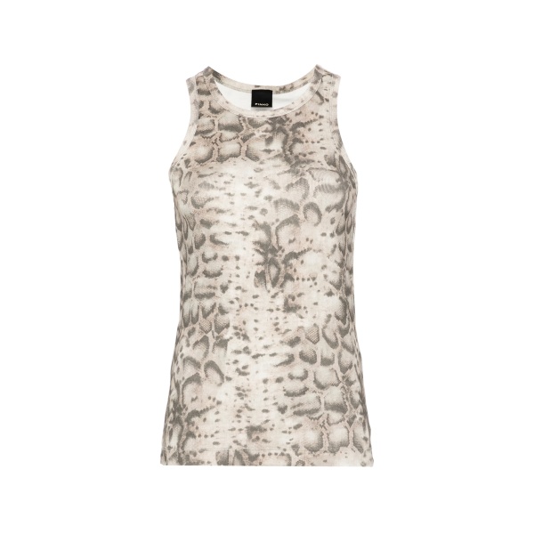 snakeskin racer tank top