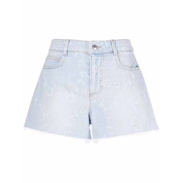Stella Logo denim shorts