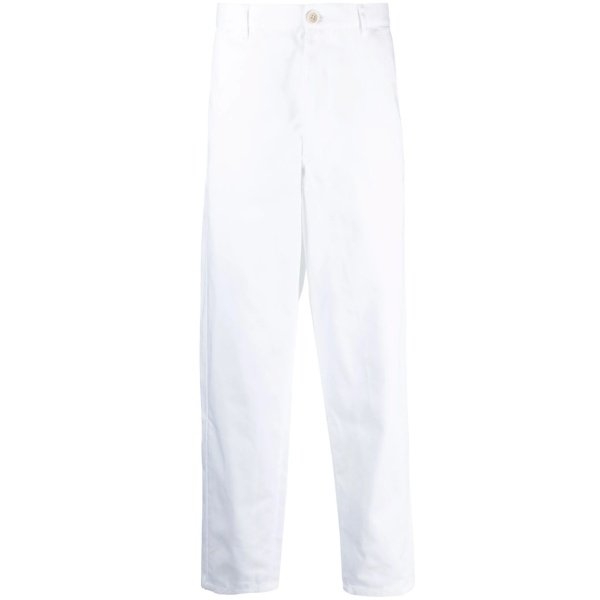 straight-leg denim trousers