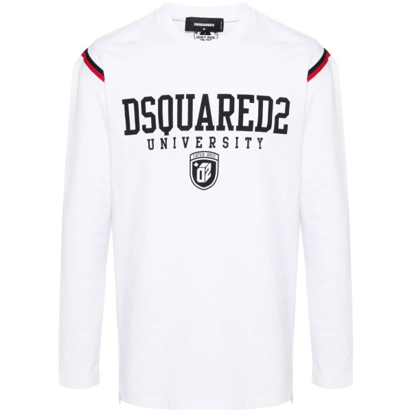 stripe-detail long-sleeve T-shirt