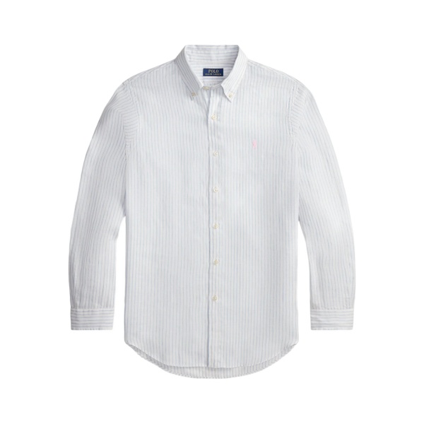 striped button-down shirt